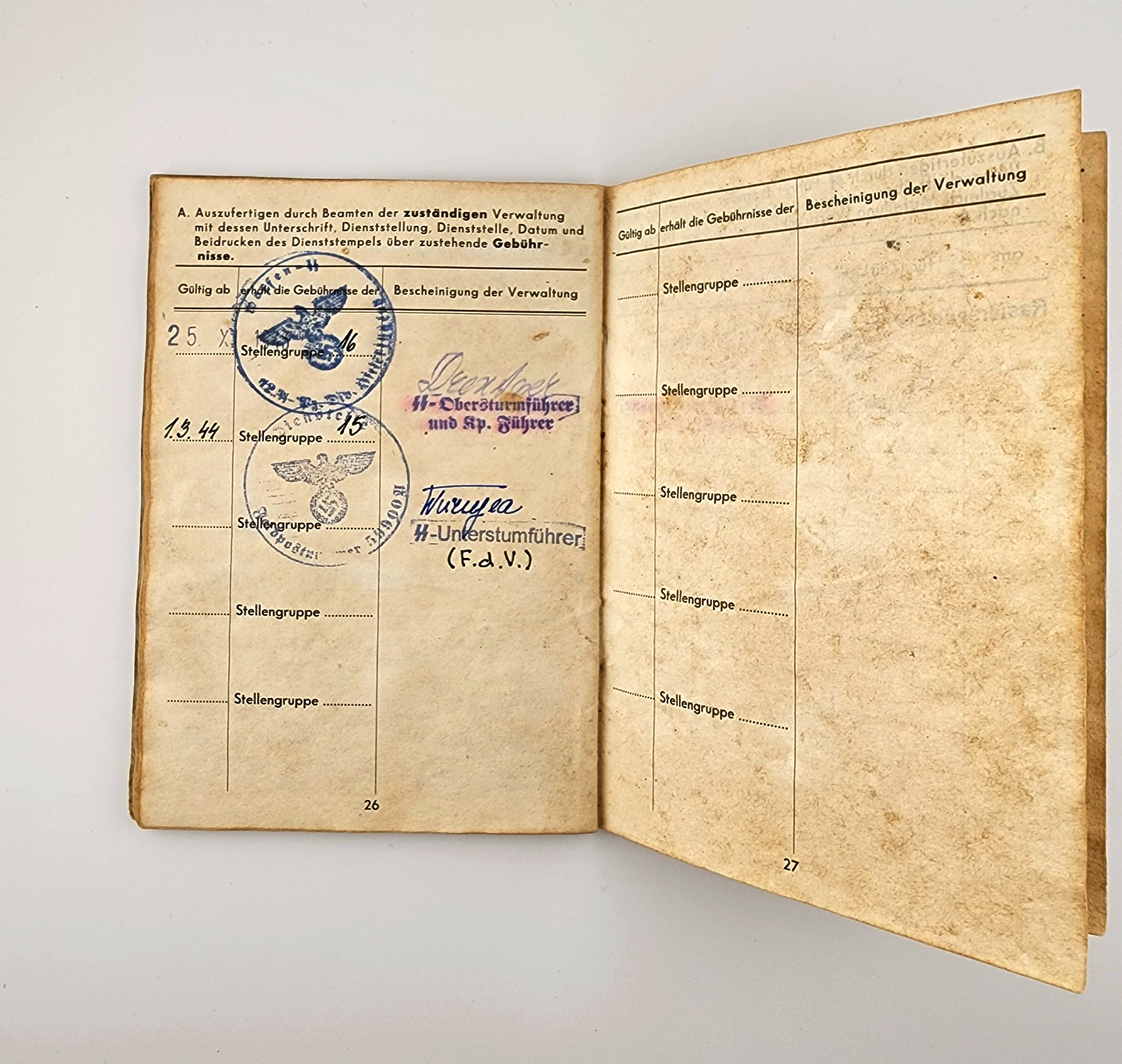 Awards, Documents to SS - soldiers.